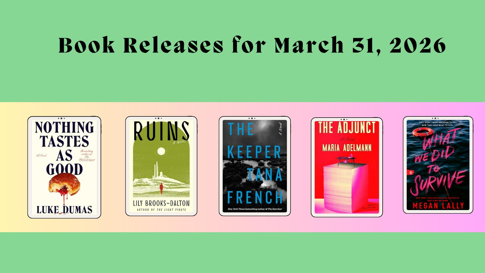 New Book Releases: March 31,&nbsp;2026