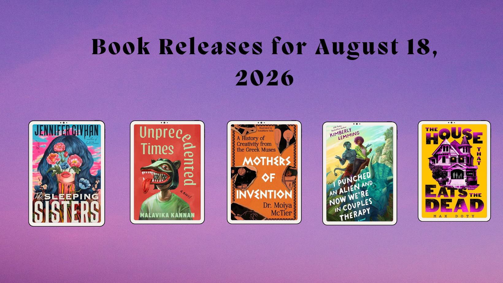 New Book Releases: August 18, 2026